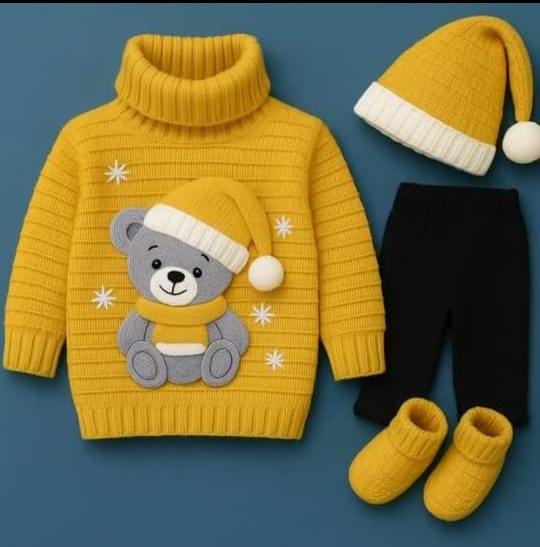 Winter Warm Teddy Bear Sweater KC-006